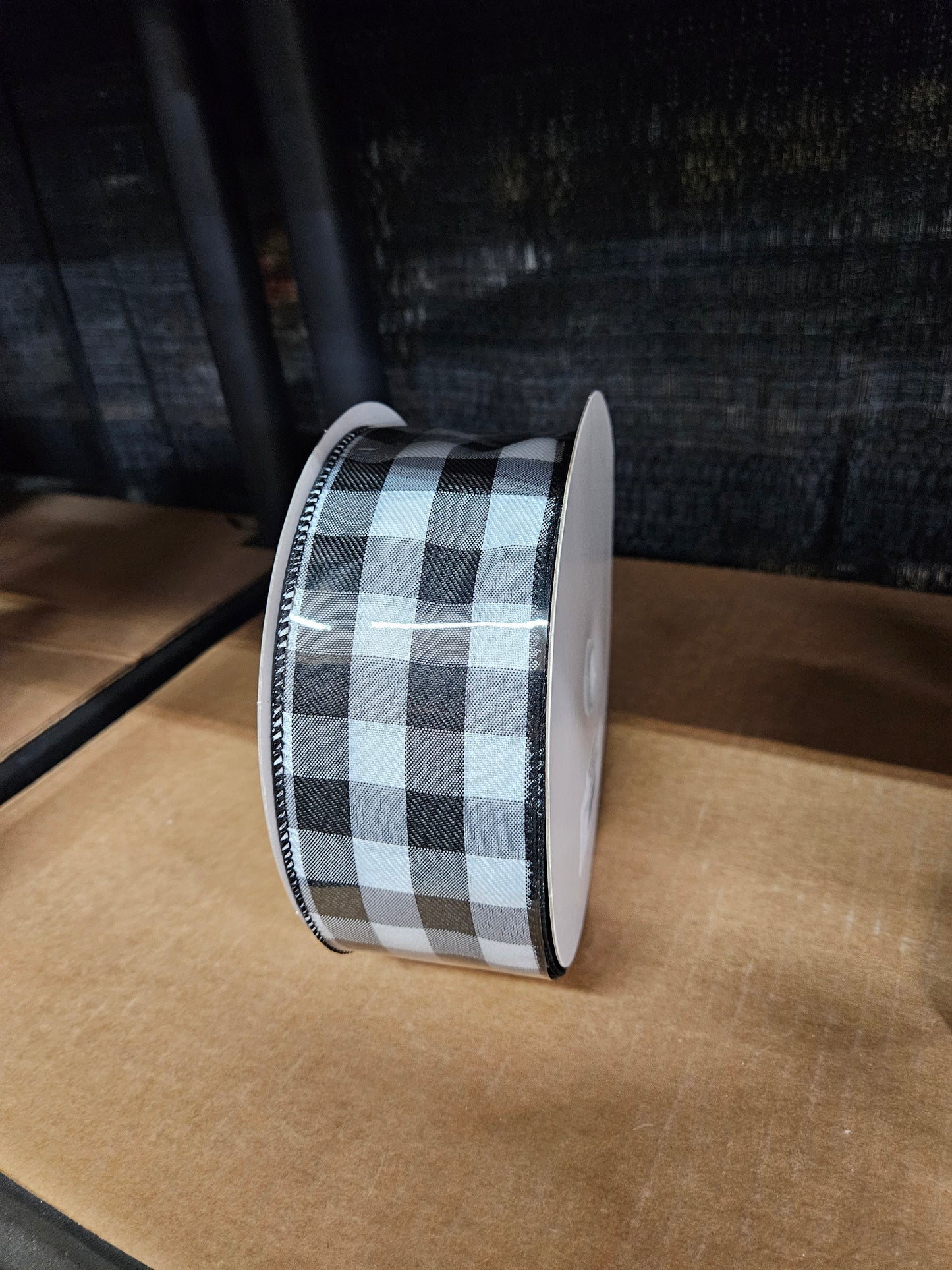 2.5"x 50Y Black & White Ribbon