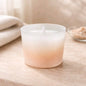 Peach Faded Paint Glass Wax Candle 4.4x3.2in