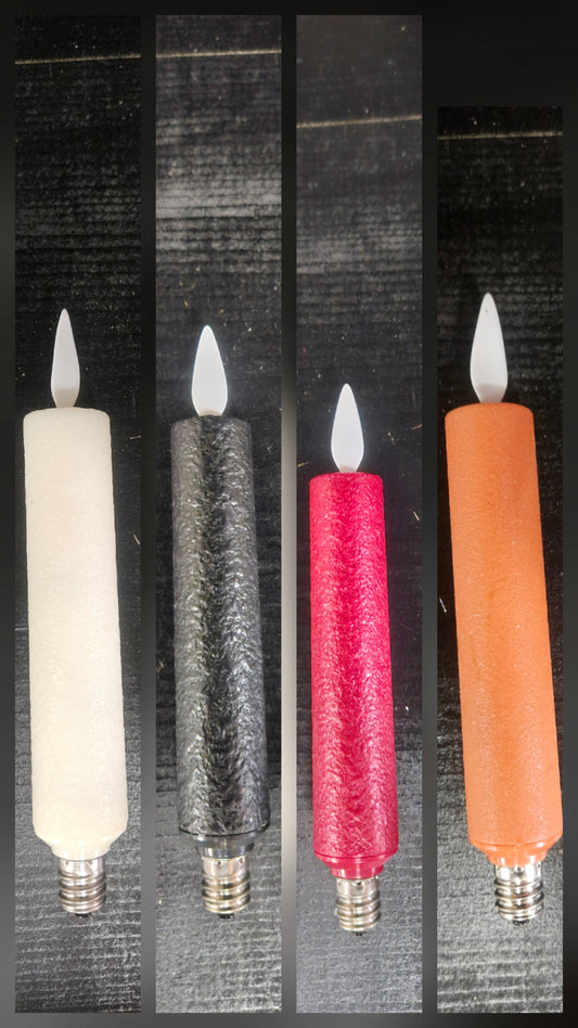 Cream Electric Moving Flame LED Candle 5.5in