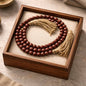 Cranberry Beaded Garland 59in