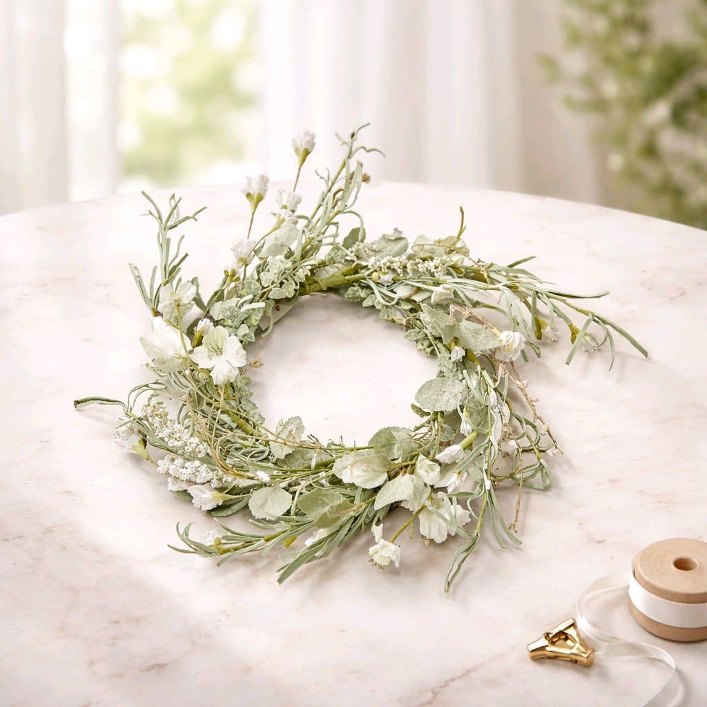 Misty Morning Candle Ring 6.5in
