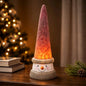Frosted Light Up Snowman 3.5x11in
