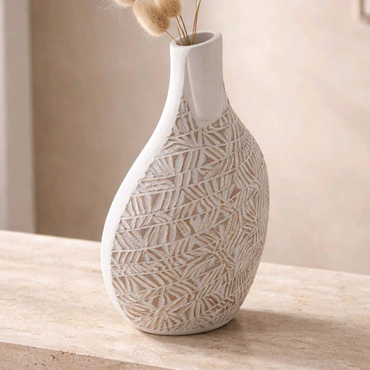 Flat Textured Vase 18in