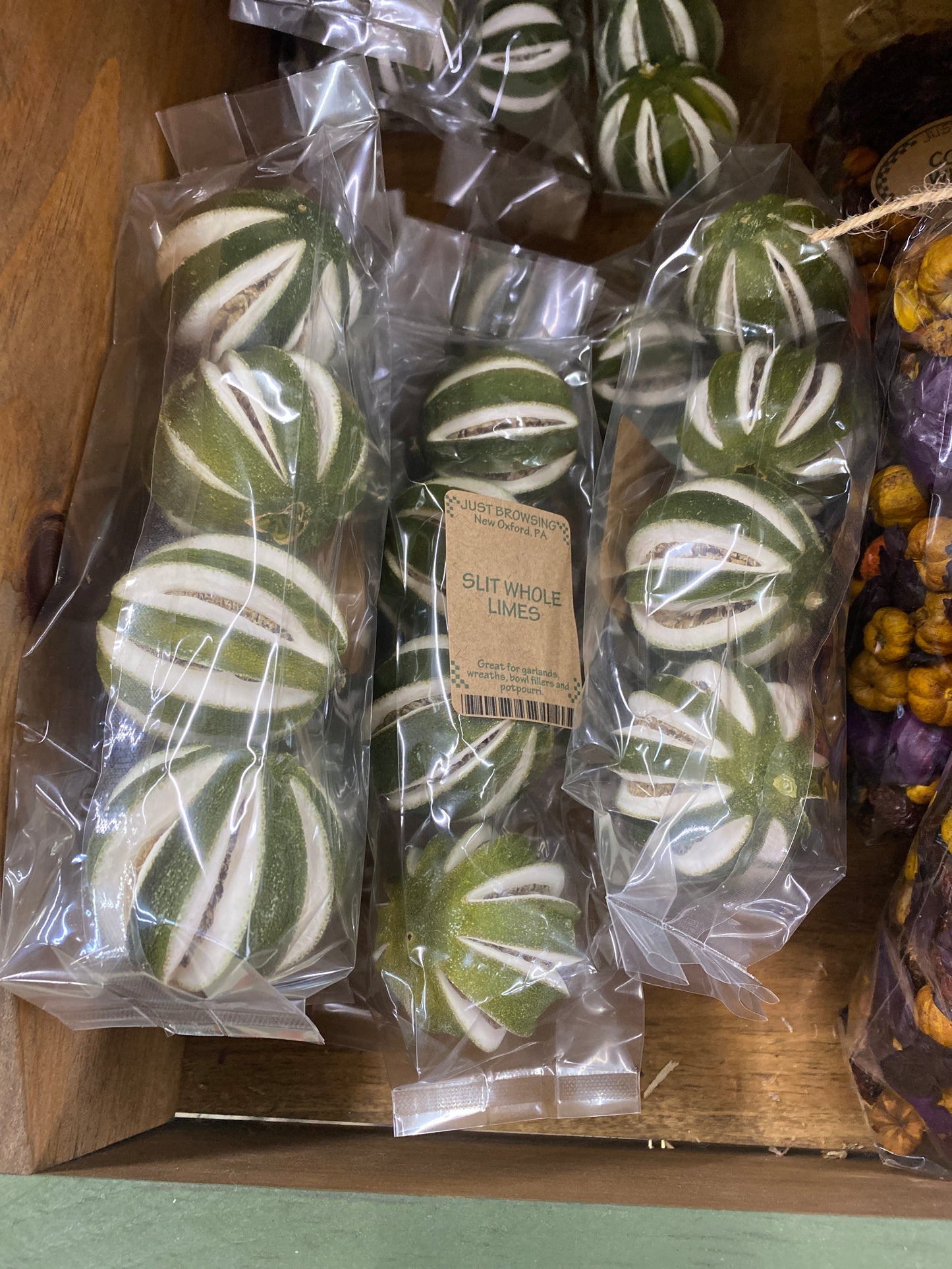 Slit Whole Limes