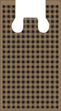 Gingham Black Plastic Bags