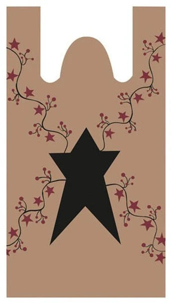 Star/ Berries Plastic Bags