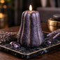 Black Pumpkin Moving Flame LED Candle 3.8x4.7in