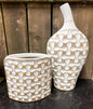 Square Puzzle Vase 9in