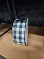 2.5"x 50Y Black & White Ribbon
