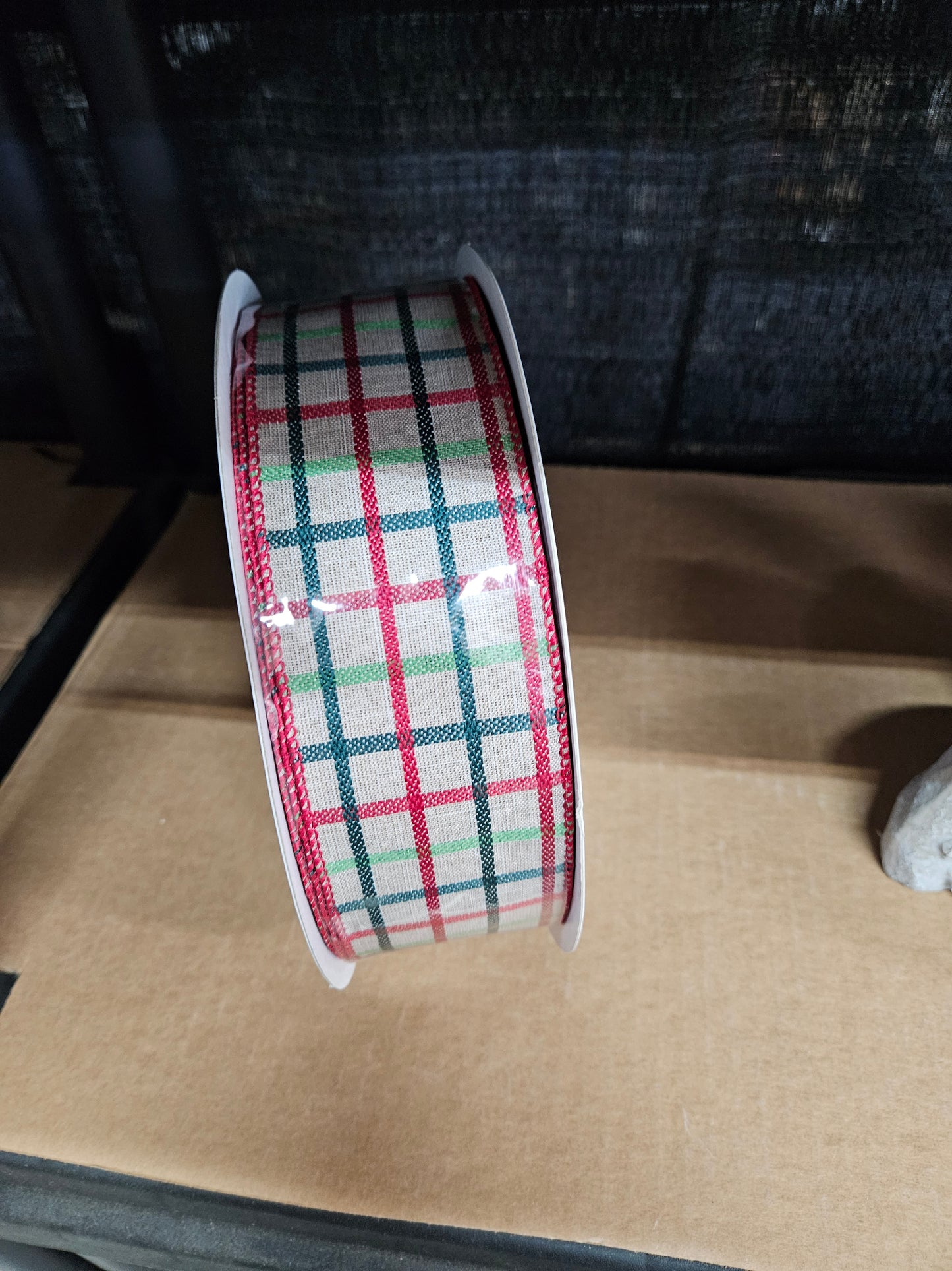 2.5"x 50Y Woven Trelis Nat-Red-Hntr-Ms